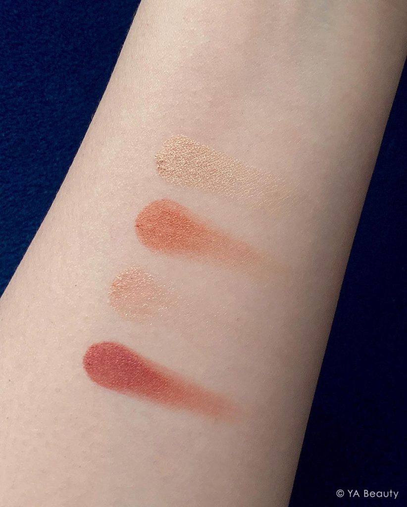 Charlotte Tilbury Walk of No Shame Eyeshadow Palette color swatch on skin