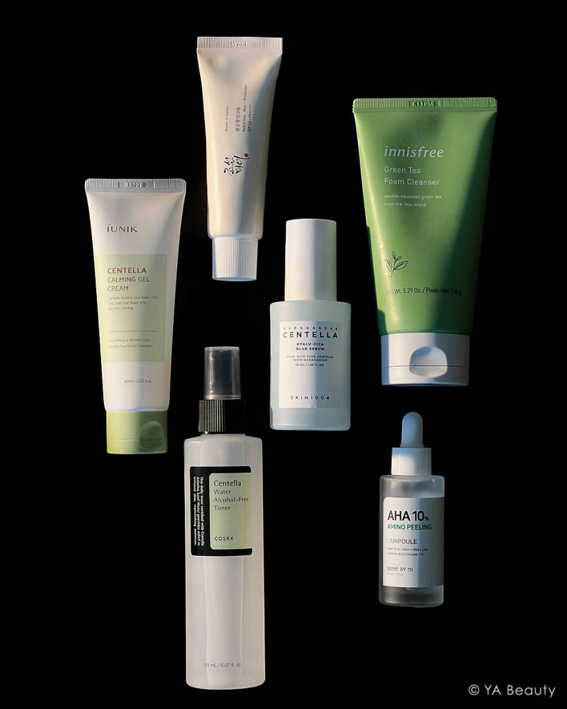 A care package box from Stylevana, an online retailr where you can buy k-beauty and j-beauty brands like Innisfree, Iunik, Beauty of Joseon, Skin1004, Some by Mi, and Cosrx in the US.